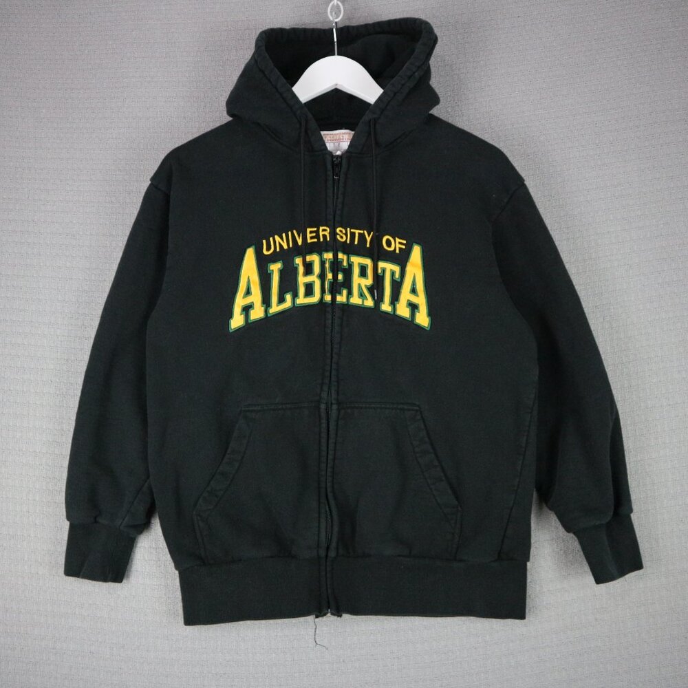 University of Alberta Zip Up Hoodie Vintage Streetwear Collegiate Small